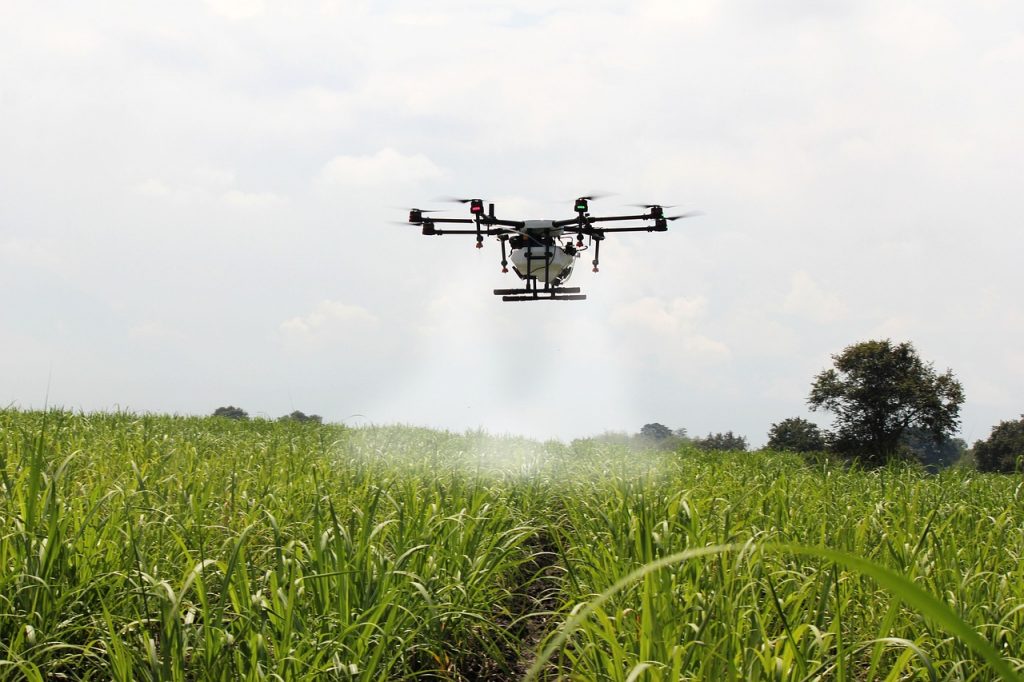 Drone spraying and granule spreading information