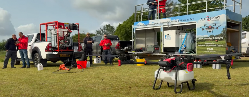 Podstick applications to oil seed rape (OSR) using drone technology